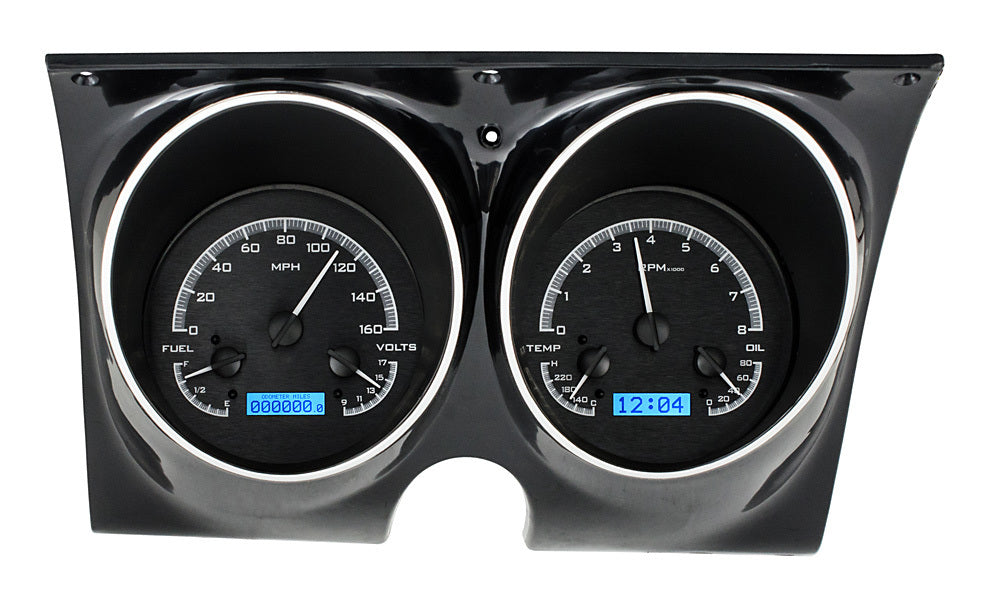 Dakota Digital Gauge Kit - VHX - Electric - Analog - Fuel Level / Oil Pressure / Speedometer / Tachometer / Voltmeter
