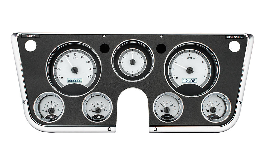 Dakota Digital Gauge Kit - VHX - Electric - Analog - Fuel Level / Oil Pressure / Speedometer / Tachometer / Voltmeter