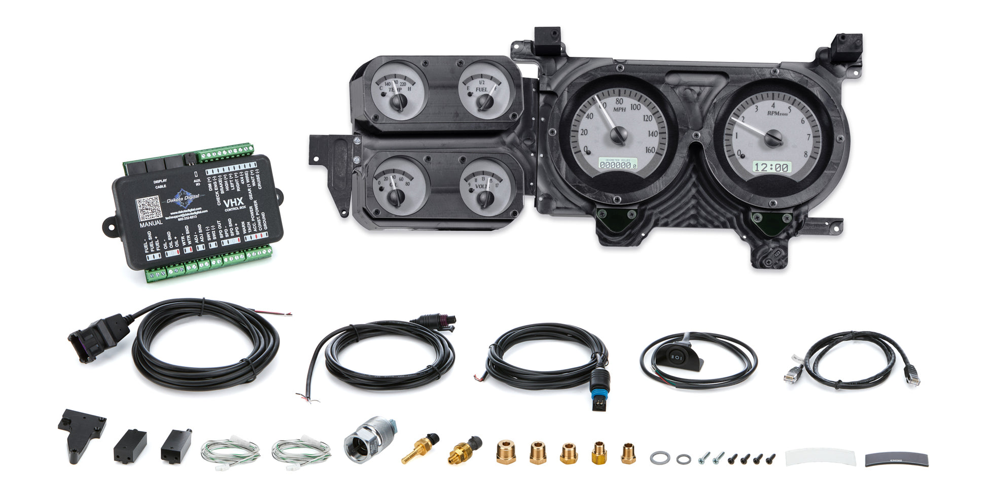 Dakota Digital Gauge Kit - VHX Series - Analog - Fuel / Oil Pressure / Speedometer / Tachometer / Voltmeter / Water