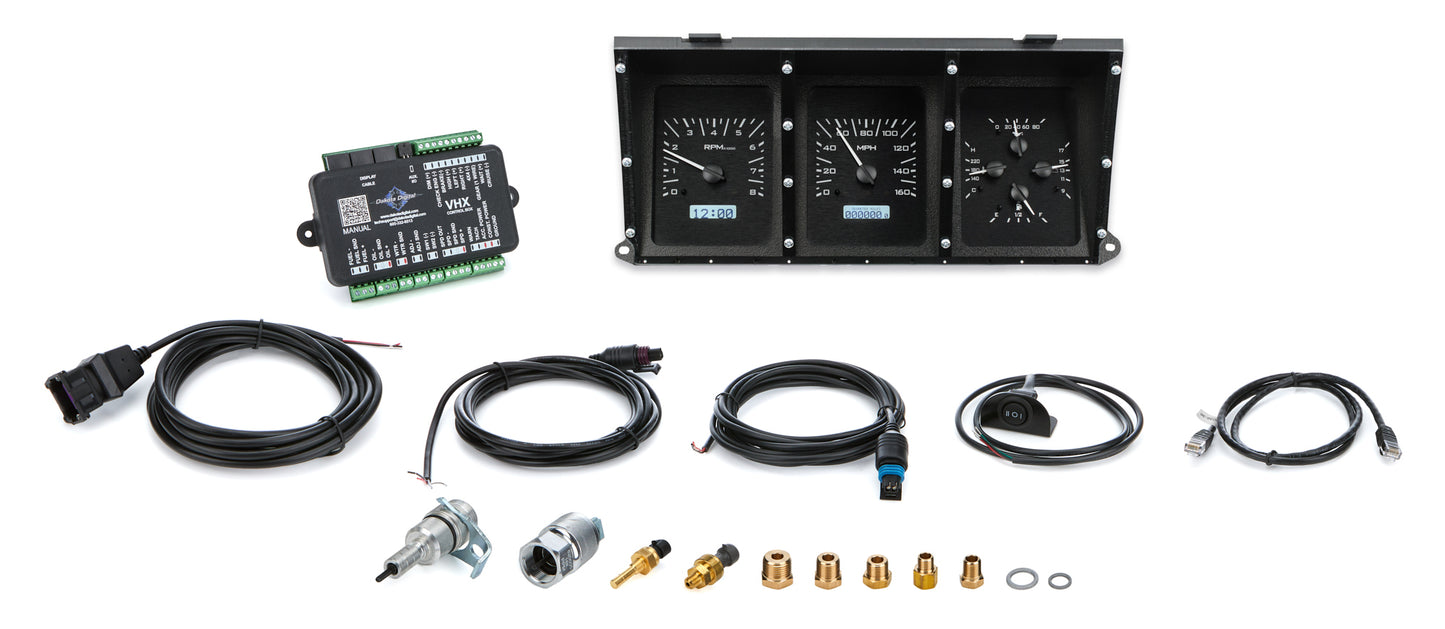 Dakota Digital Gauge Kit - VHX Series - Analog - Fuel / Oil Pressure / Speedometer / Tachometer / Voltmeter / Water