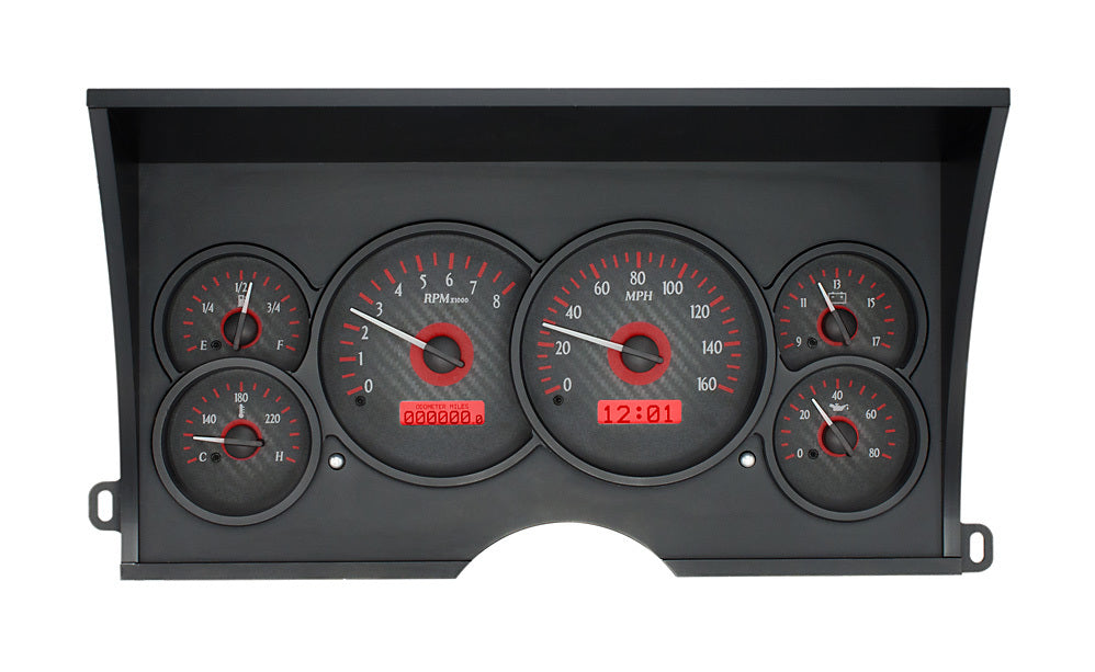 Dakota Digital Gauge Kit - VHX - Electric - Analog - Fuel Level / Oil Pressure / Speedometer / Tachometer / Voltmeter