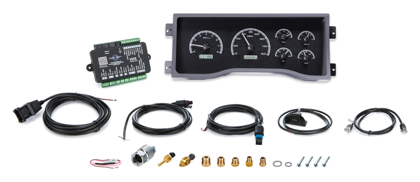 Dakota Digital Gauge Kit - VHX Series - Analog - Fuel / Oil Pressure / Speedometer / Tachometer / Voltmeter / Water