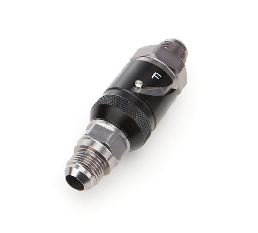 Deatschwerks Fitting - Quick Disconnect - Both Halves to 10 AN Male - Aluminum - Black / Silver Anodized - Kit