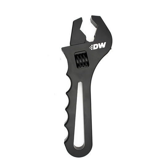 Deatschwerks Adjustable AN Wrench - Single End - 3 AN to 12 AN - Aluminum - Black Anodized - Each