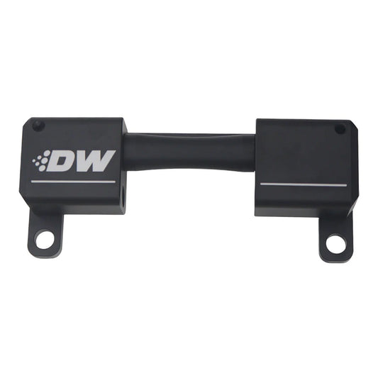 Deatschwerks Ethanol Sensor Adapter - High Flow - 10 AN Female O-Ring to 10 AN Female O-Ring - Aluminum - Black