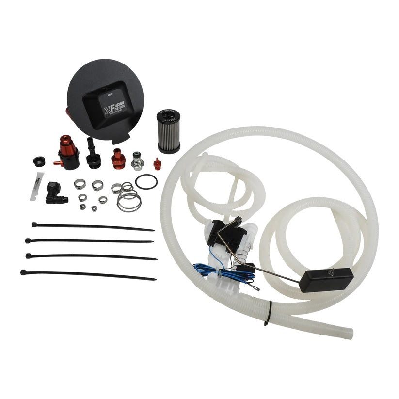 Deatschwerks Fuel Filter Module - 10 AN Female O-Ring Inlet / Outlet - 10 Micron Fuel Filter / Fittings / Hose