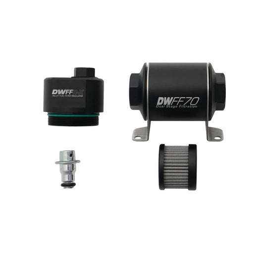Deatschwerks Fuel Pressure Regulator - 58 PSI - In-Line - 8 AN Female O-Ring Inlet - 10 AN Female O-Ring Outlet - 6 AN