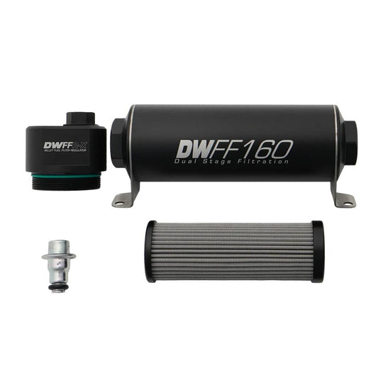 Deatschwerks Fuel Pressure Regulator - 58 PSI - In-Line - 8 AN Female O-Ring Inlet - 10 AN Female O-Ring Outlet - 6 AN