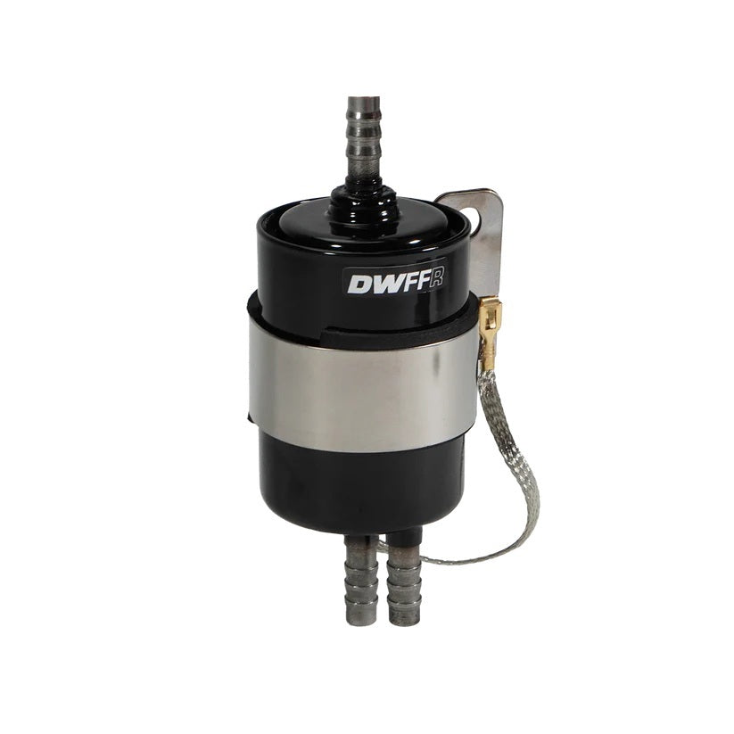 Deatschwerks Fuel Pressure Regulator - 58 PSI - In-Line - 3/8 in Hose Barb Inlet - 3/8 in Hose Barb Outlet - 3/8 in