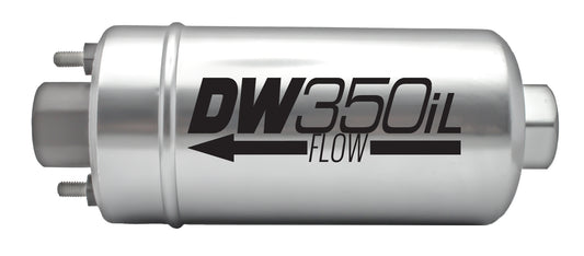 Deatschwerks Fuel Pump - DW350iL - Electric - In-Line - 350 lph - 8 AN Female O-Ring Inlet / Outlet - Install Kit -