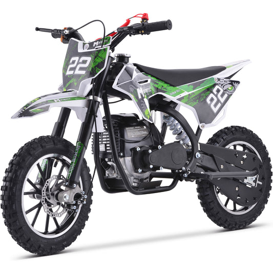 MotoTec Demon 40cc 4-Stroke Kids Gas Dirt Bike Green - view 2