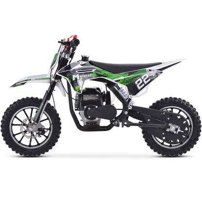 MotoTec Demon 40cc 4-Stroke Kids Gas Dirt Bike Green - view 3