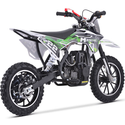 MotoTec Demon 40cc 4-Stroke Kids Gas Dirt Bike Green - view 5