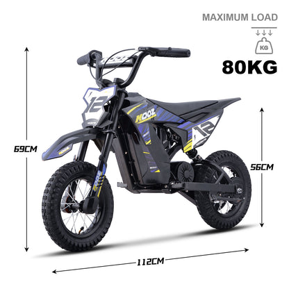 MotoTec 36V 300W (HP122E) Electric Dirt Bike Blue - view 7