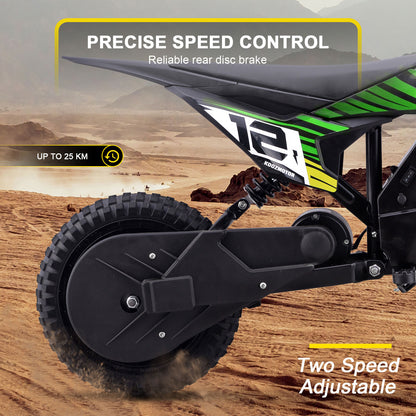 MotoTec 36V 300W (HP122E) Electric Dirt Bike Green - view 4