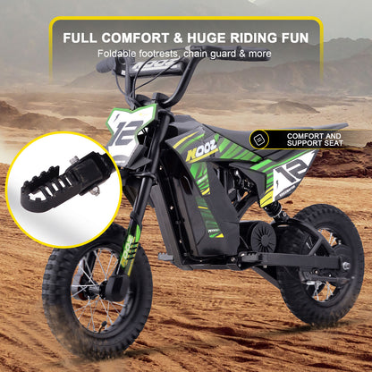 MotoTec 36V 300W (HP122E) Electric Dirt Bike Green - view 5