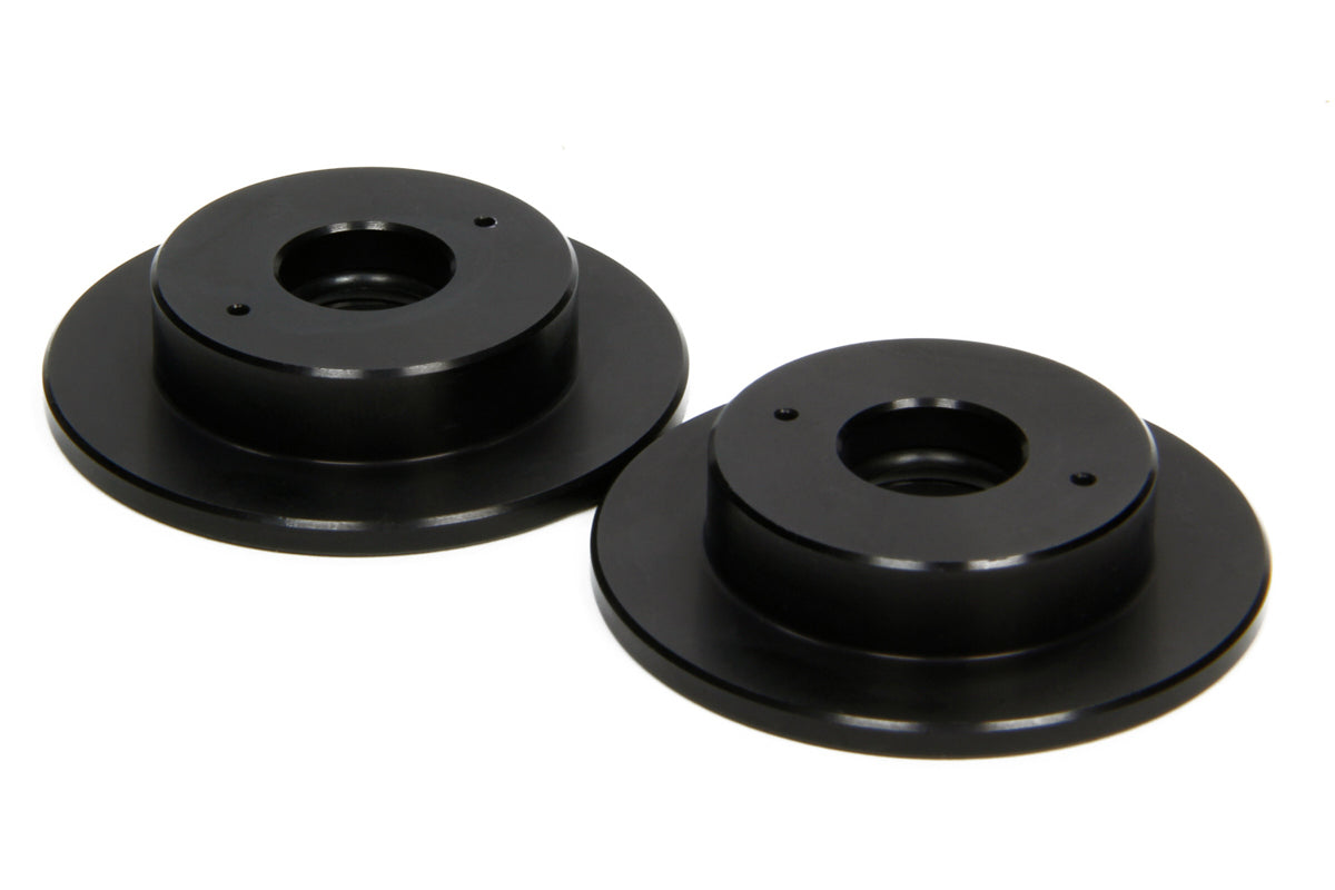 Eibach Bump Stop Cup - Single Spring - 2 in Cup - 0.500 in Shaft - Aluminum - Black Anodized - Universal - Pair
