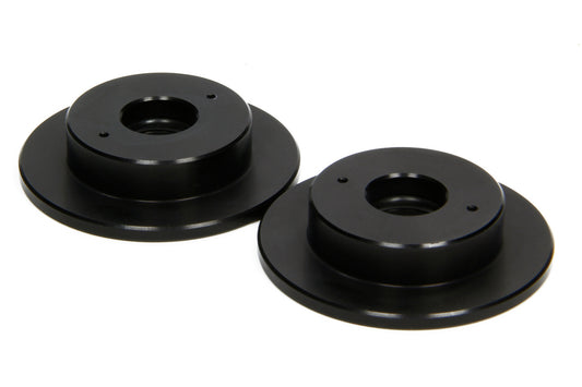 Eibach Bump Stop Cup - Single Spring - 2 in Cup - 0.500 in Shaft - Aluminum - Black Anodized - Universal - Pair