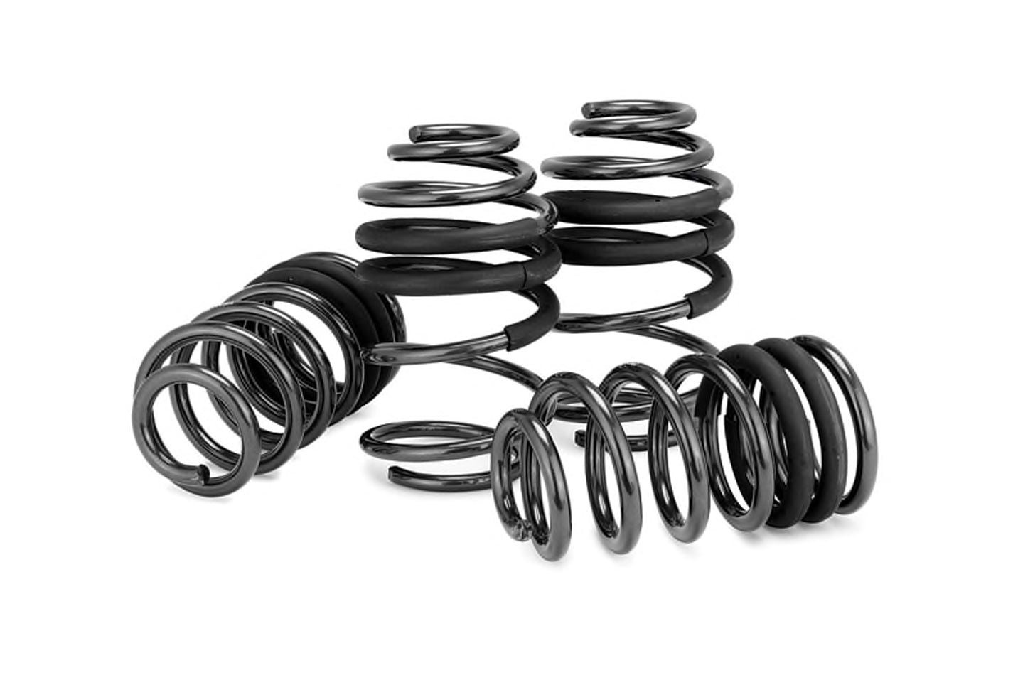 Eibach Suspension Spring Kit - 1.1 in Lowering Front / 2.1 in Lowering Rear - Front / Rear - Steel - Black Powder Coat