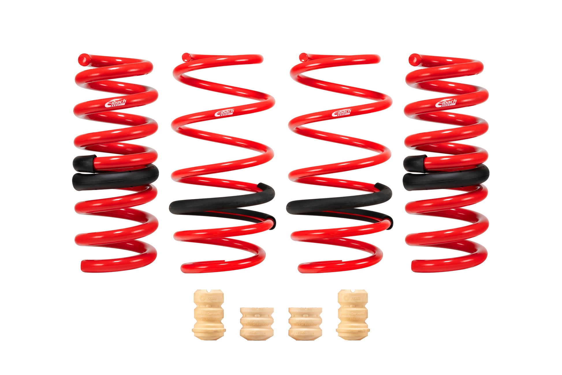 Eibach Suspension Spring Kit - Sportline EV - Lowering - Front / Rear - Steel - Black Powder Coat - Ford Mustang