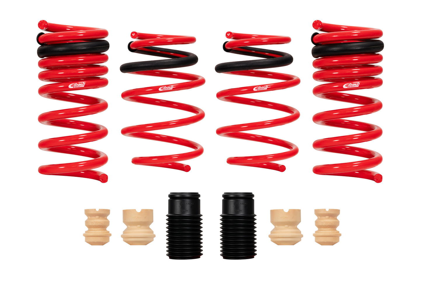 Eibach Suspension Spring Kit - SPORTLINE - Lowering - 4 Coil Springs - Red Powder Coat - Ford Mustang 2024-25 - Kit