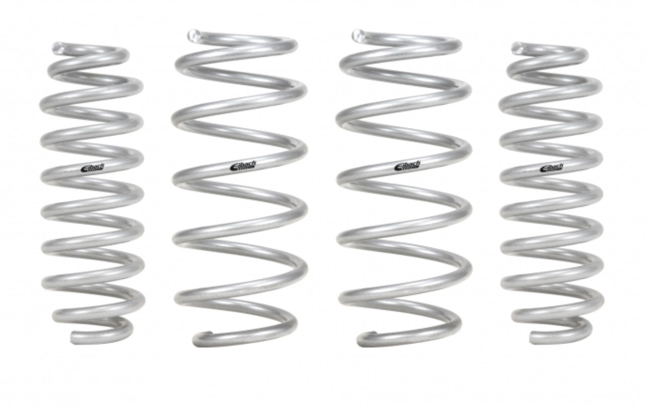 Eibach Suspension Spring Kit - Pro-Lift-Kit - 1 in Lift Front - 0.7 in Lift Rear - Front / Rear - Steel - Silver