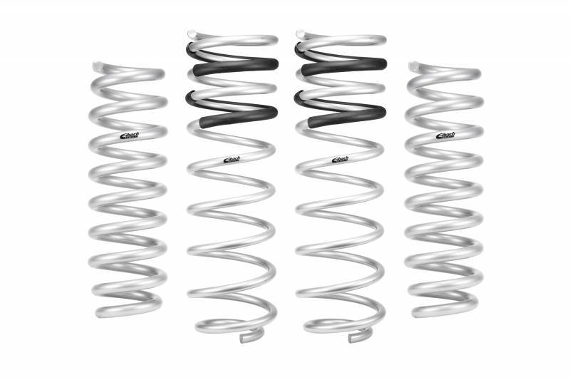 Eibach Suspension Spring Kit - Pro-Lift - 2.2 in Lift Front - 1.5 in Lift Rear - Front / Rear - Steel - Silver Powder