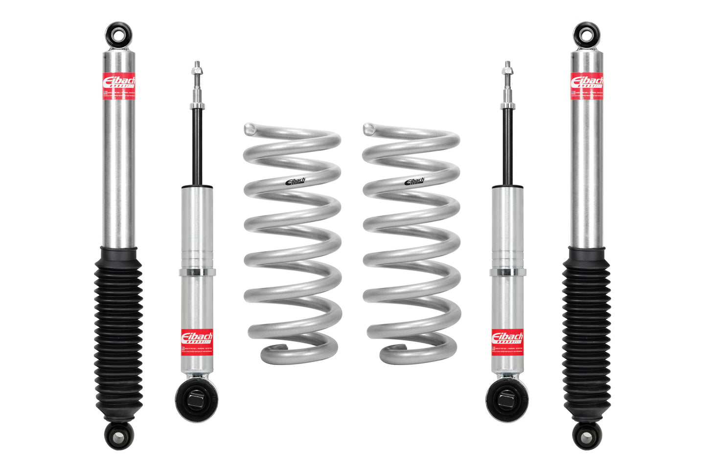 Eibach Suspension Lift Kit - PRO-TRUCK-LIFT STAGE 1 - 2-1/2 in Front Lift - 0 to 1-1/2 in Rear Lift - Shocks / Springs