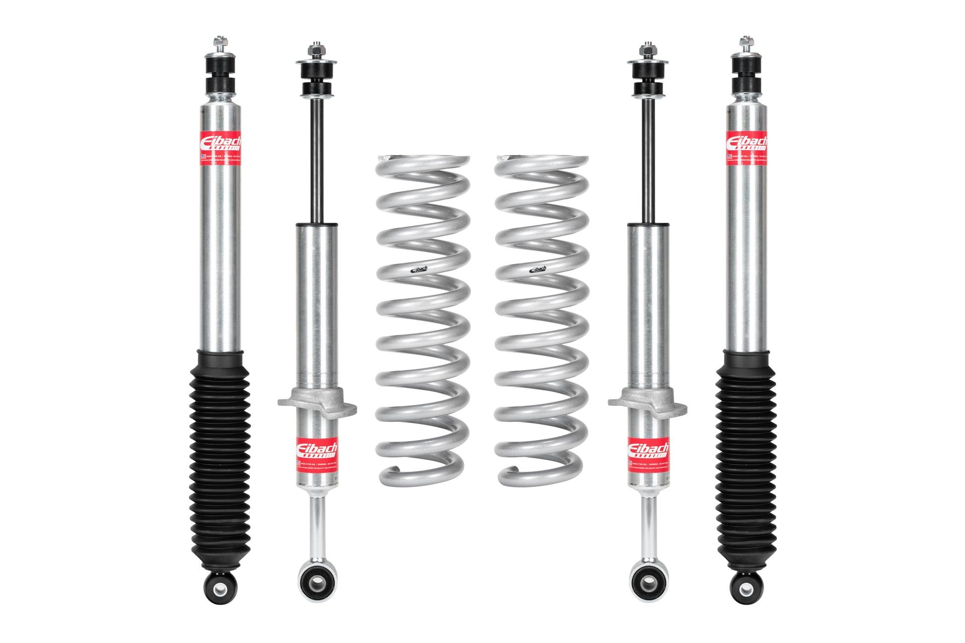Eibach Suspension Lift Kit - PRO-TRUCK-LIFT STAGE 1 - 2 in Front Lift - 0 to 1-1/2 in Rear Lift - Shocks / Springs -