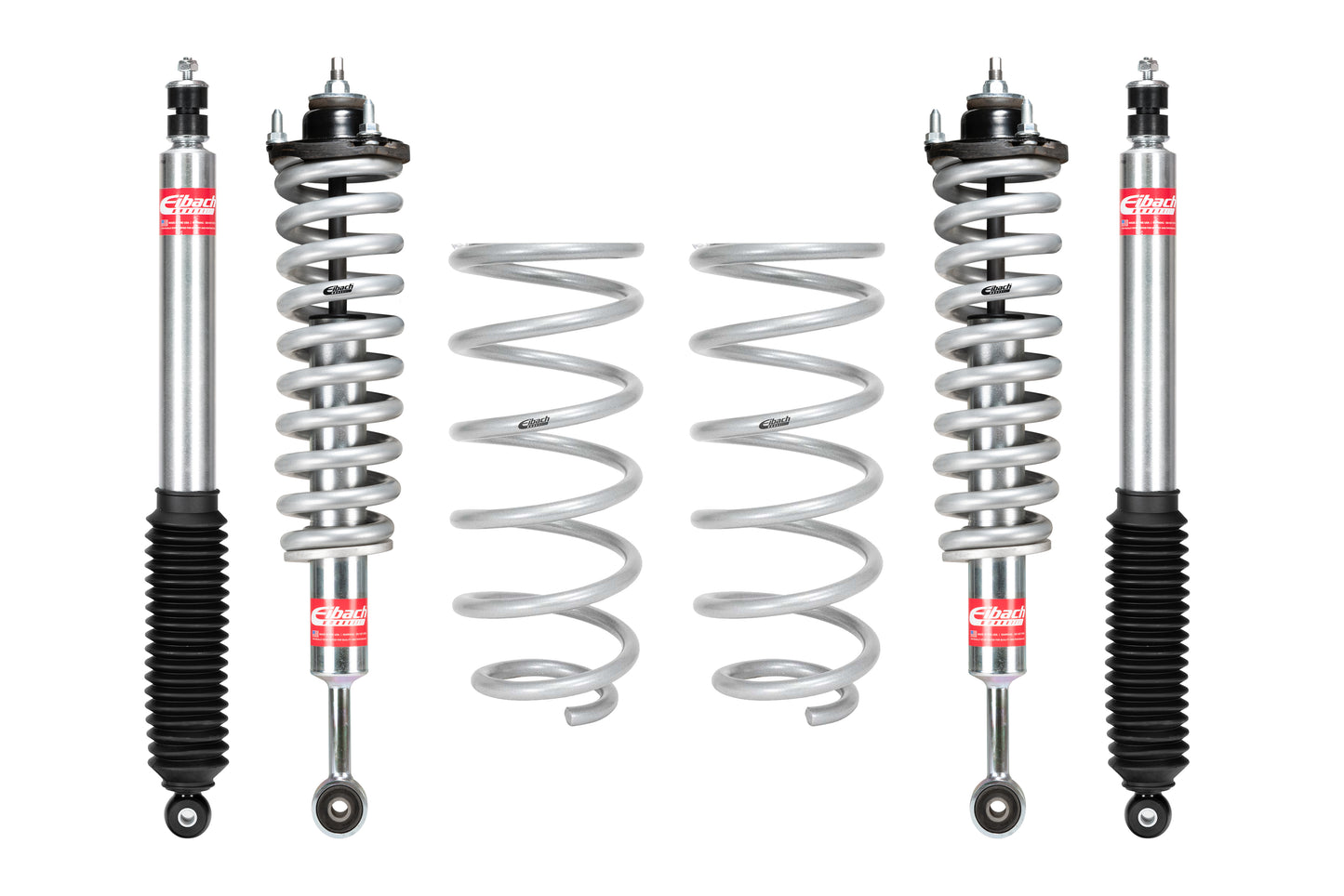 Eibach Suspension Lift Kit - PRO-TRUCK-LIFT STAGE 2 - 1 to 3 in Front Lift - 0 to 1-1/2 in Rear Lift - Shocks /