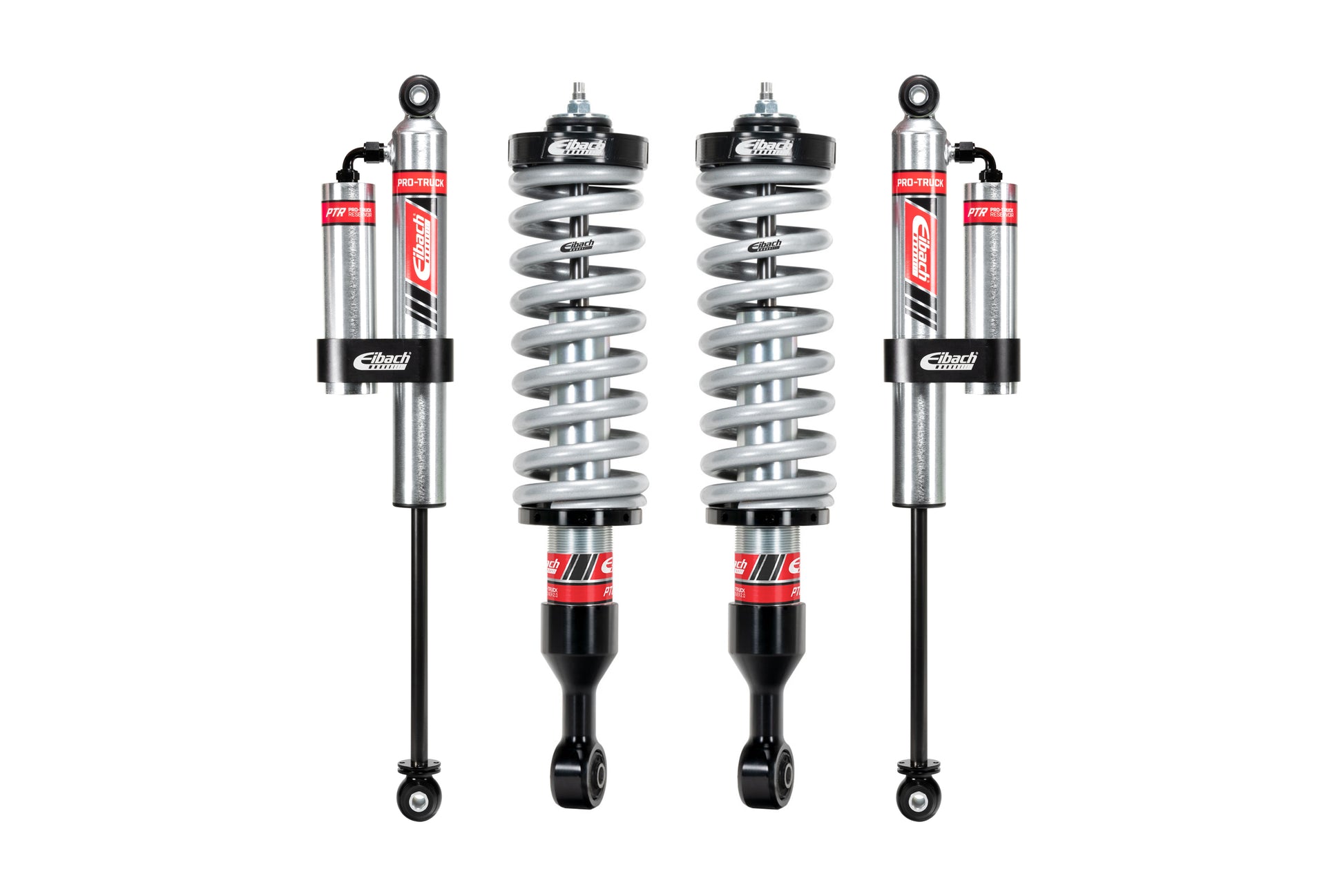 Eibach Suspension Lift Kit - PRO-TRUCK-LIFT STAGE 2R - 1 to 3 in Front Lift - 0 to 1-1/2 in Rear Lift - Reservoirs /