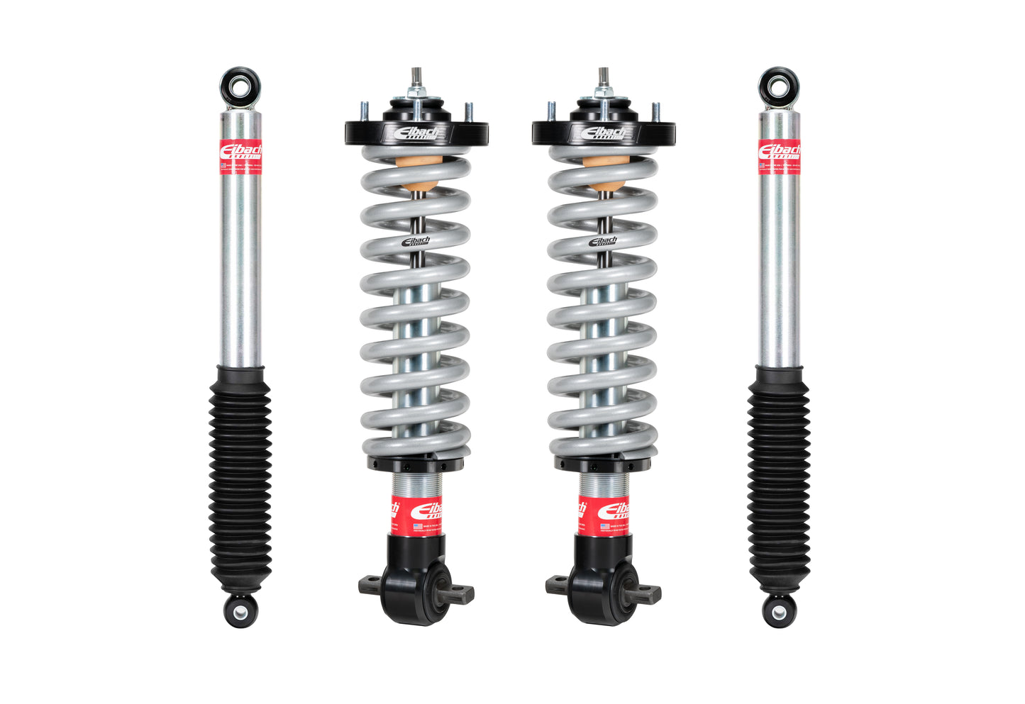 Eibach Suspension Lift Kit - PRO-TRUCK-LIFT STAGE 2 - 1-3/4 to 4 in Front Lift - 0 to 1-1/2 in Rear Lift - Shocks /