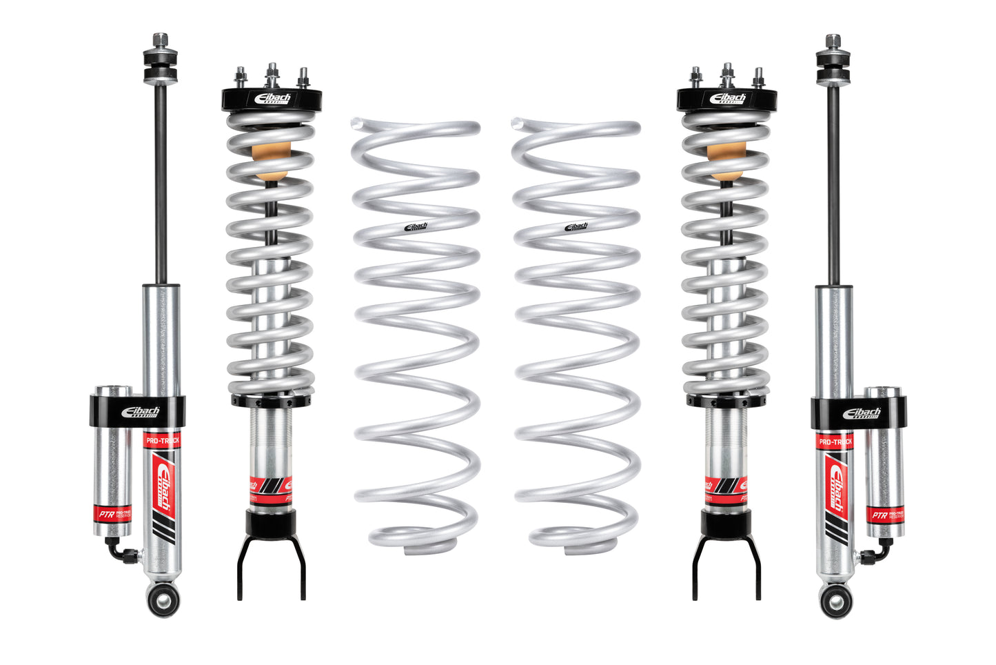Eibach Suspension Lift Kit - PRO-TRUCK-LIFT STAGE 2R - 0 to 3.2 in Front Lift - 1 in Rear Lift - Reservoirs / Shocks /