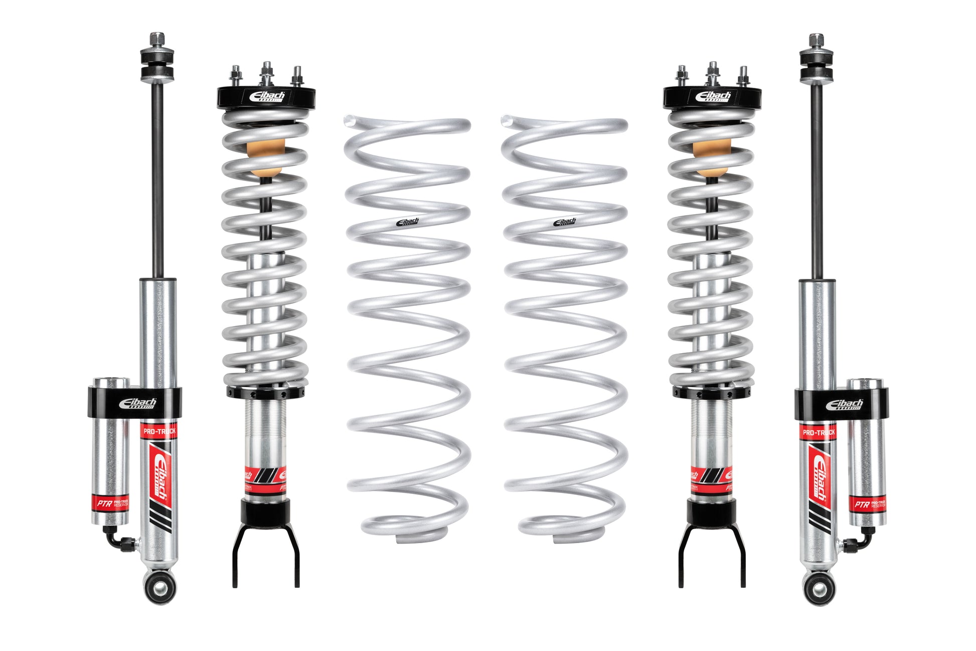 Eibach Suspension Lift Kit - PRO-TRUCK-LIFT STAGE 2R - 0 to 3.2 in Front Lift - 1 in Rear Lift - Reservoirs / Shocks /