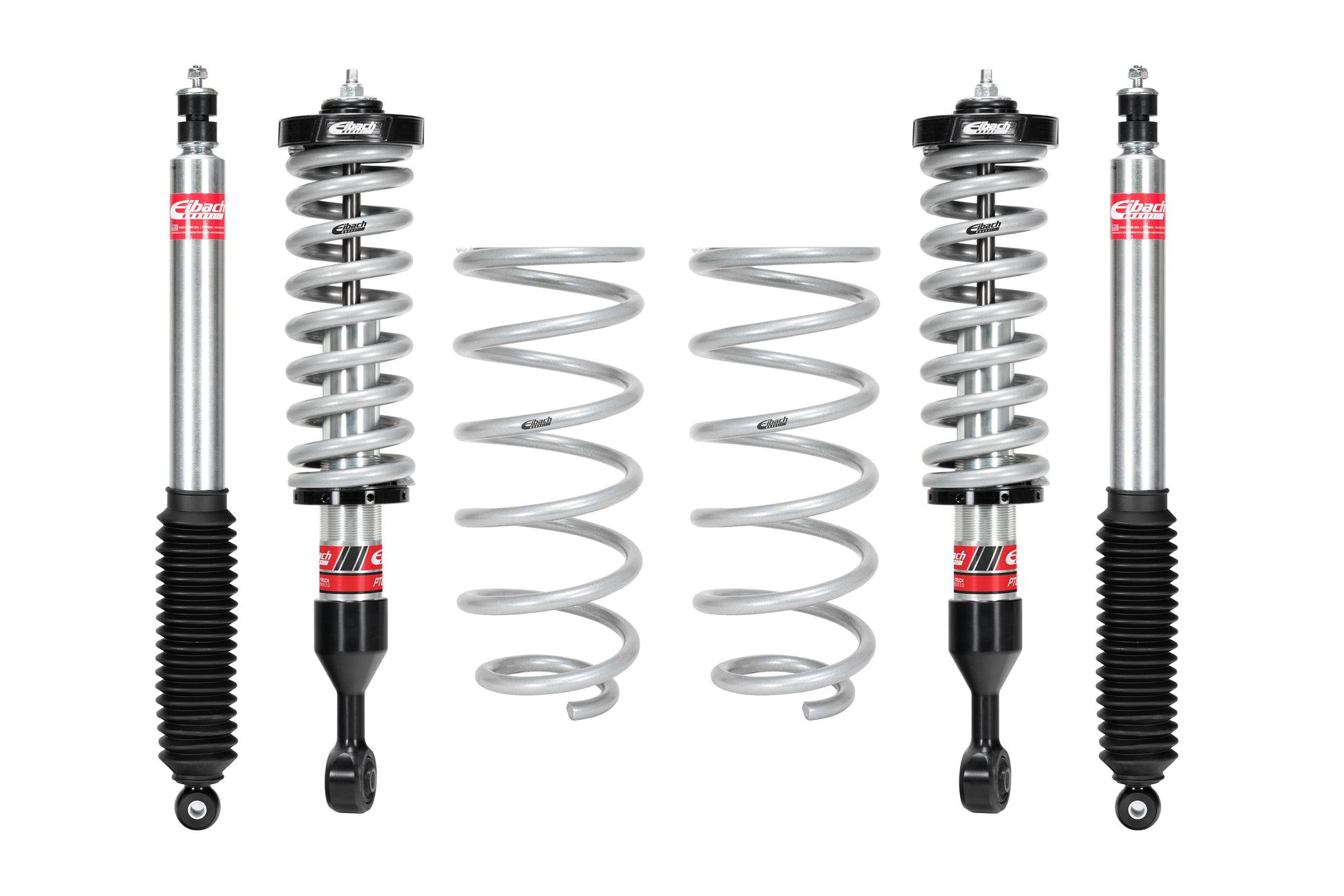 Eibach Suspension Lift Kit - PRO-TRUCK-LIFT STAGE 2 - 2 to 4 in Front Lift - 1 in Rear Lift - Springs / Shocks -