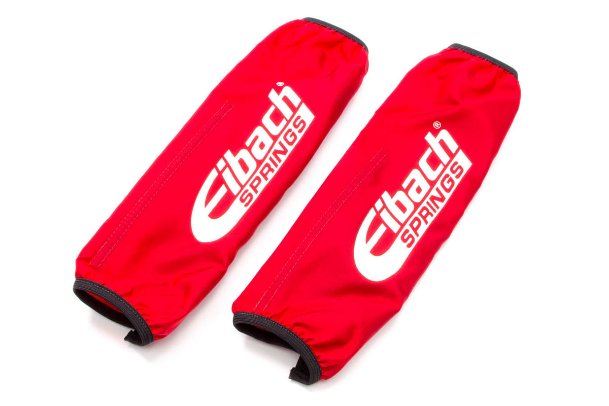 Eibach Shock Cover - 10-12 in Long - 2.500 in ID Coil-Cover - Elastic Ends - Hook and Loop Closure - Nylon - Red -