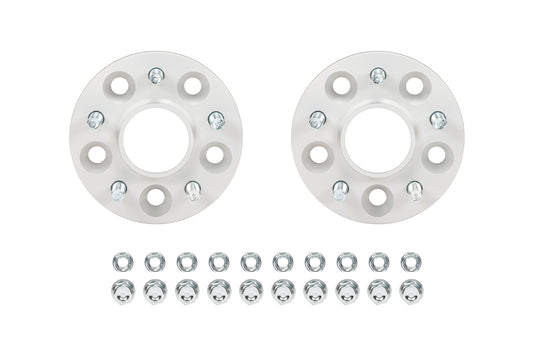 Eibach Wheel Spacer - 5 x 114.3 mm Bolt Pattern - 16 mm Thick - Lug Nuts Included - Aluminum - Clear Anodized - Tesla