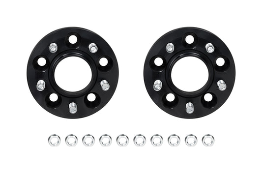 Eibach Wheel Spacer - 5 x 114.3 mm Bolt Pattern - 20 mm Thick - Lug Nuts Included - Aluminum - Black Anodized - Tesla