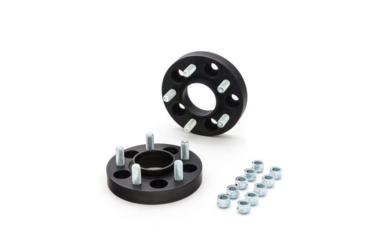 Eibach Wheel Spacer - 5 x 114.3 mm Bolt Pattern - 25 mm Thick - Lug Nuts Included - Aluminum - Black Anodized - Pair