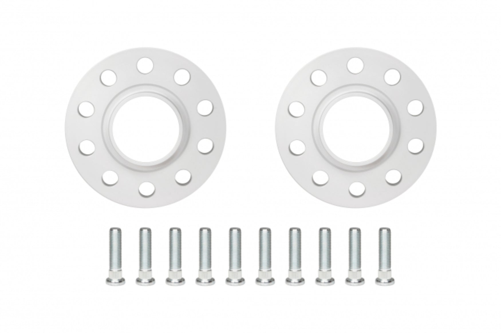 Eibach Wheel Spacer - 4 x 100 mm Bolt Pattern - 15 mm Thick - Wheel Studs Included - Aluminum - Clear Anodized - Pair