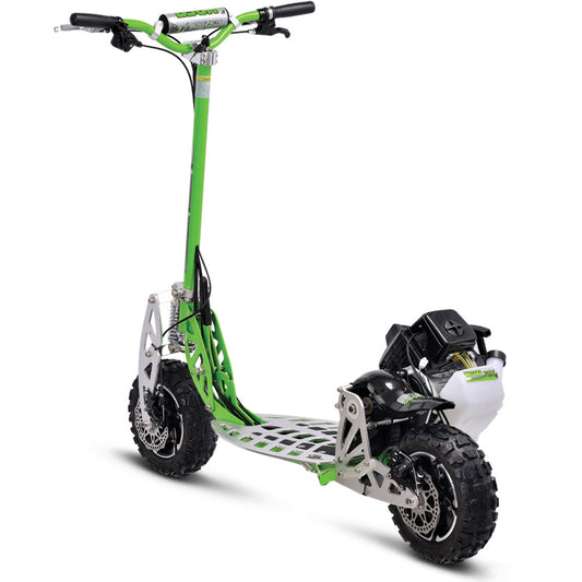 MotoTec/UberScoot 70x 2-Speed Gas Scooter Green - view 2