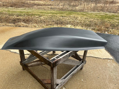 Extended 8" Sunoco "Bubble" Style Cowl Fiberglass Scoop 30" W X 72" L X 8" Tall - Glasstek GCS018 - view 2