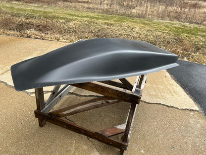 Extended 8" Sunoco "Bubble" Style Cowl Fiberglass Scoop 30" W X 72" L X 8" Tall - Glasstek GCS018 product image