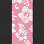 Neoprene color swatch — Hawaiian Pink with Black sides