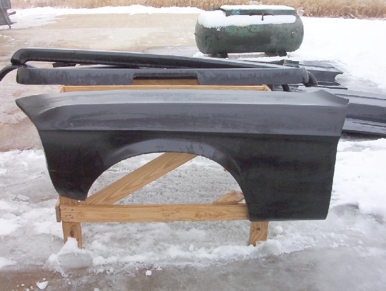 1967-1968 Mustang Fiberglass Fenders (Pair) - Glasstek FF029 product image