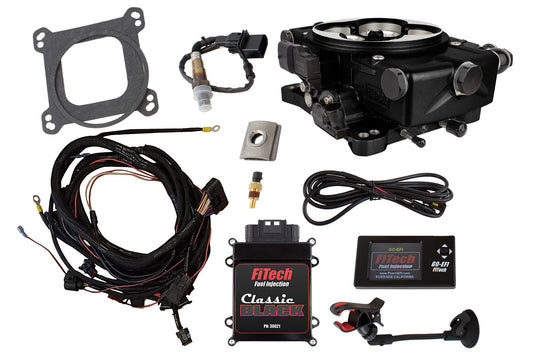 Fitech Fuel Injection Fuel Injection - Go EFI Classic - Throttle Body - Square Bore - 4-Barrel - External ECU -