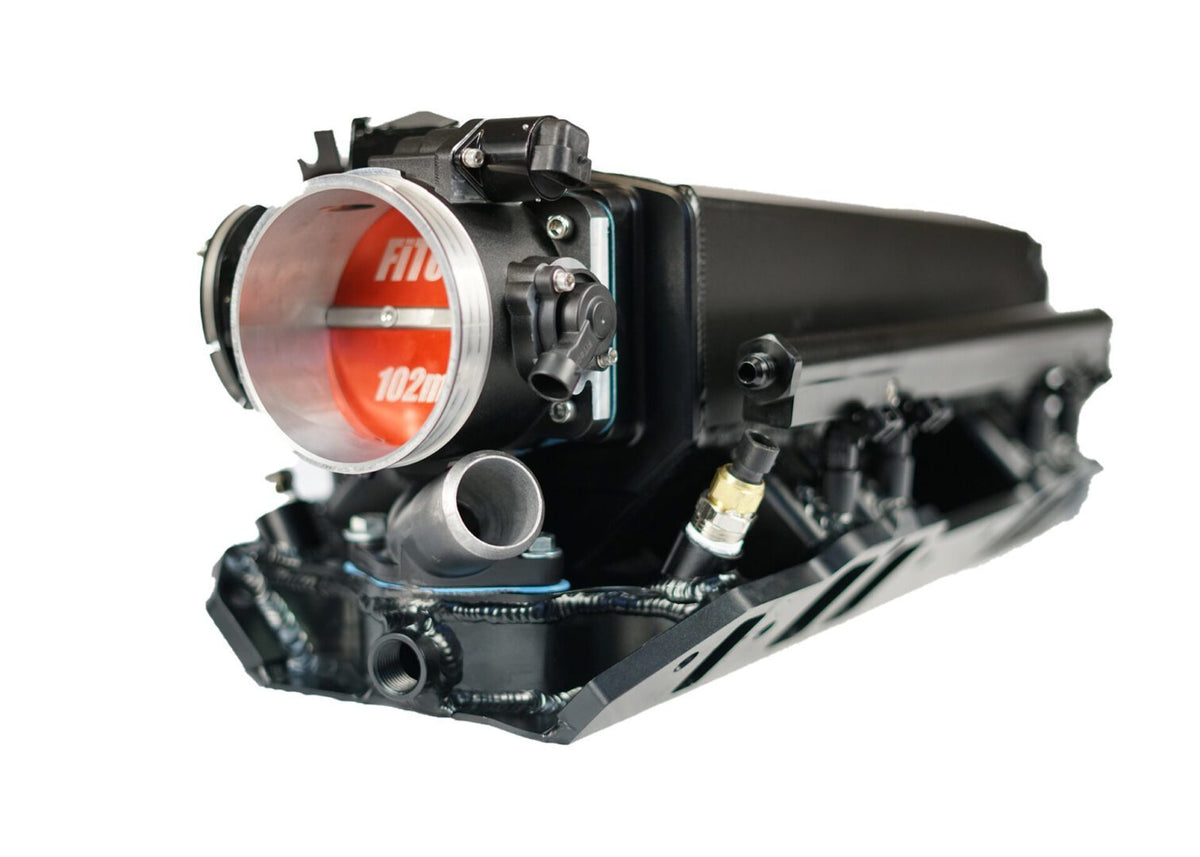 Fitech Fuel Injection Fuel Injection - Ultra Ram - Multi Port - 62 lb/hr Injectors - 102 mm Throttle Body - Aluminum -
