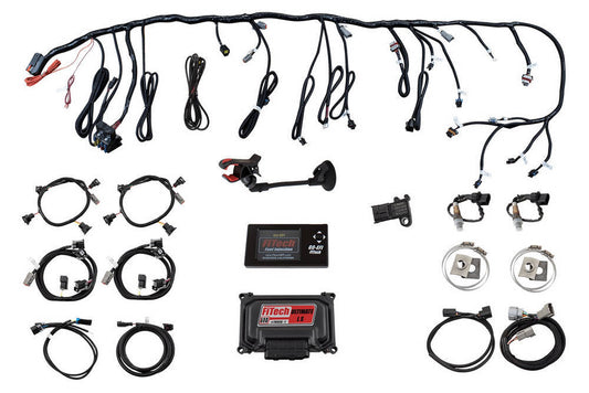 Fitech Fuel Injection Engine Control Module - Ultimate LS Standalone - Dual Wideband O2 Sensor - Harness -
