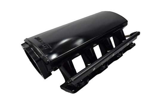 Fitech Fuel Injection Intake Manifold - 102 mm Throttle Body Flange - Fuel Rails Included - Cathedral Port - Aluminum