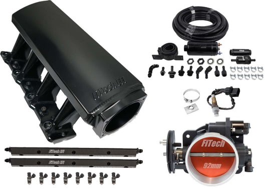 Fitech Fuel Injection Fuel Injection - Ultimate Tall - Multi Port - 36 lb/hr Injectors - 92 mm Throttle Body -